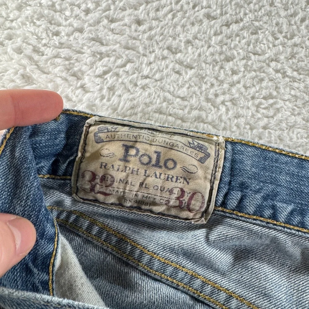 Polo Ralph Lauren Jeans Mens 32x30 Blue Denim The Classic Fit Preppy Casual Pony - Picture 6 of 11